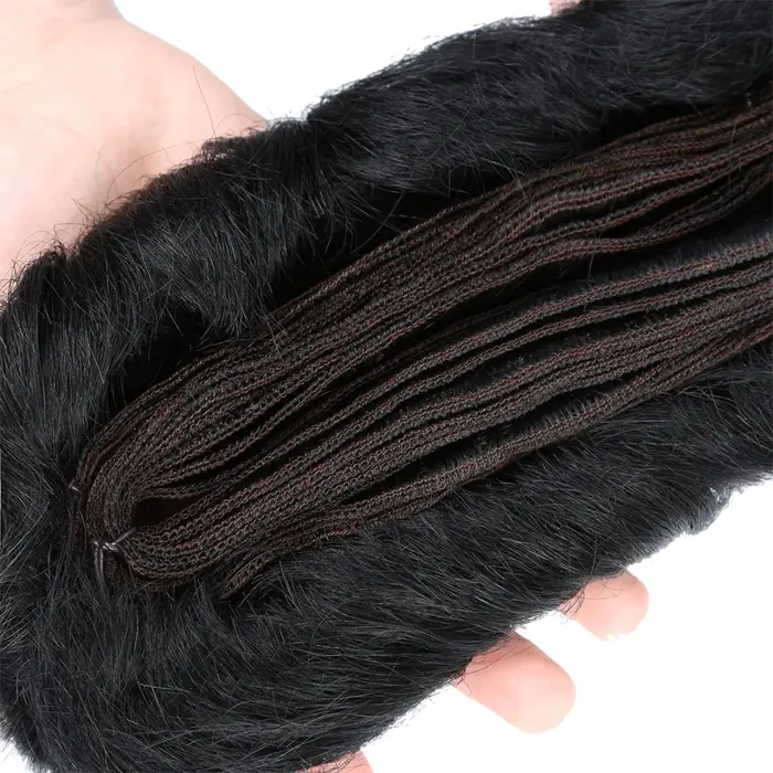 Bundles de cheveux humains naturels avec fermeture
