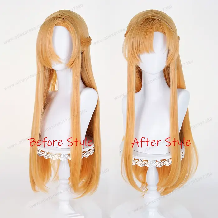 Perruque de Cosplay Kirit Yuuki Asuna pour homme et femme