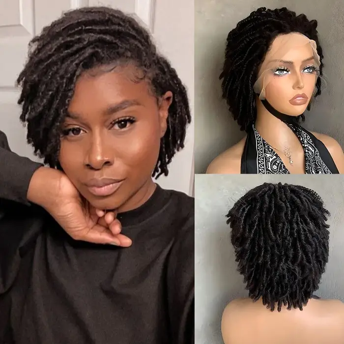 Perruques Remy brésiliennes bouclées afro 13x4 avec dentelle frontale d'oreille à oreille