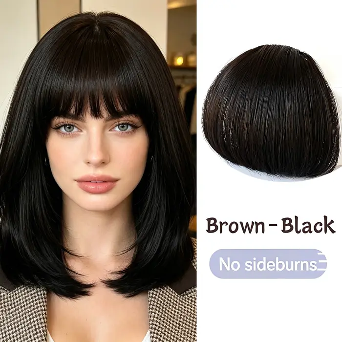 Faux franges à clipser 100% cheveux humains naturels