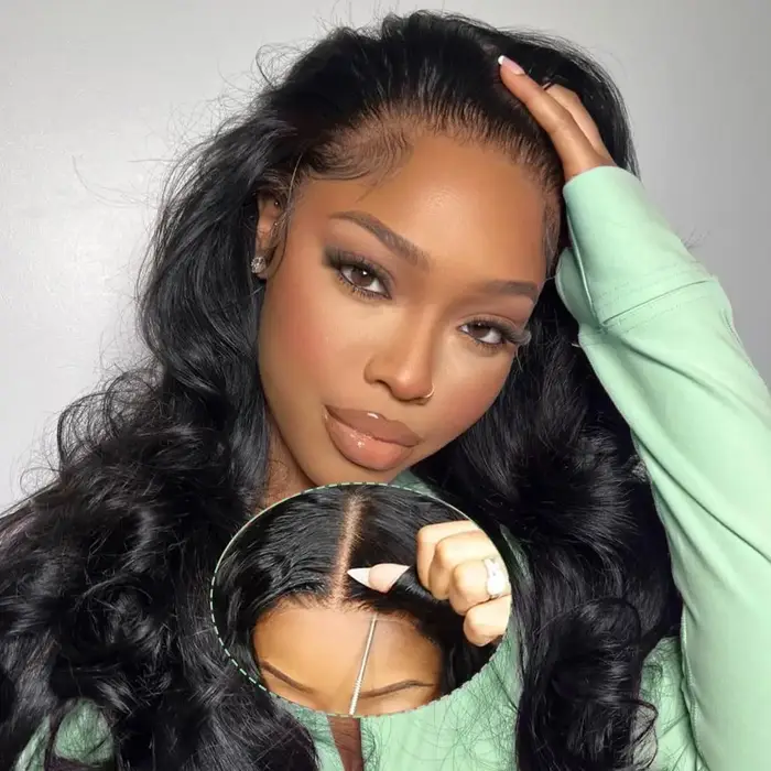 HD Transparent 30 32 Inches Lace Body Wave Brazilian 13x4 13x6 Front Human Hair Wigs 180 Density 360 Frontal