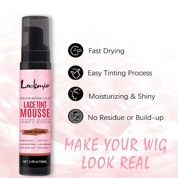 Mousse de teinte pour perruque
