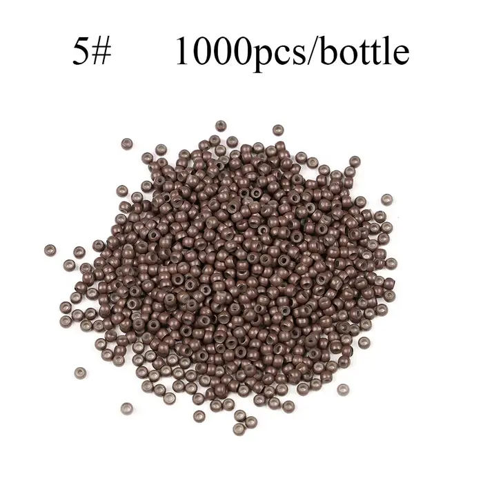 1000 pièces/bouteille Nano anneau perles doublées de Silicone perles pour Nano anneau Extensions de 