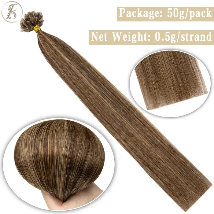 U Tip Extensions de Cheveux Humains