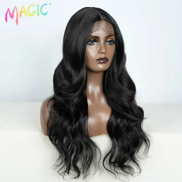 Magic-Perruque Lace Front Wig Body Wave synthétique pour femme