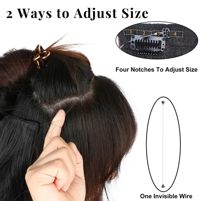 Extensions de cheveux synthétiques invisibles