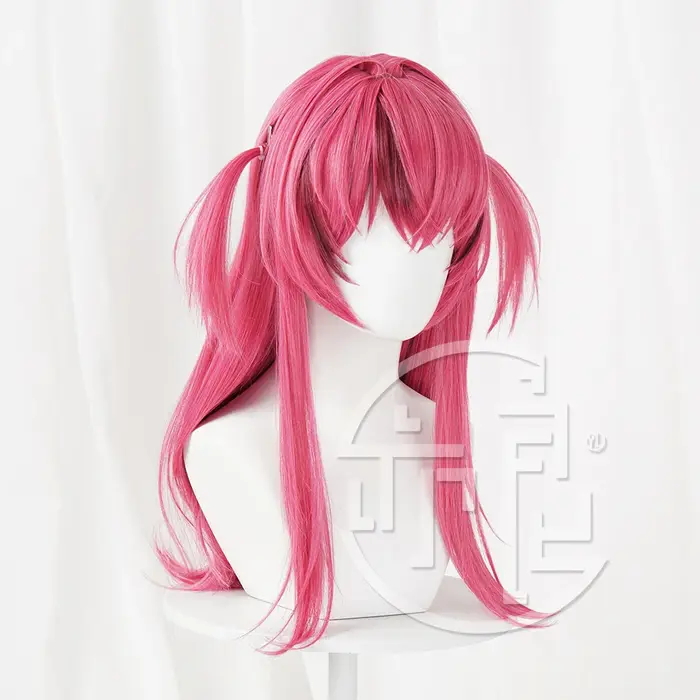 Nikke: déesse de la victoire mât Cosplay perruque romantique femme de chambre mât 60 cm longue ligne droite pastèque cheveux synthétiques résistant à la chaleur