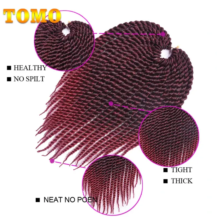 TOMO – Extensions capillaires synthétiques torsadées sénégalaises