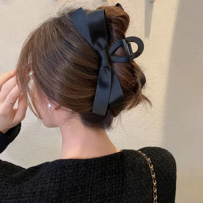 Pince à cheveux queue de cheval tressée pour femmes