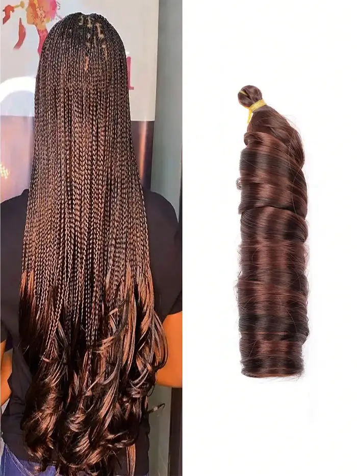 Boucles françaises cheveux Crochet tresses vague lâche spirale