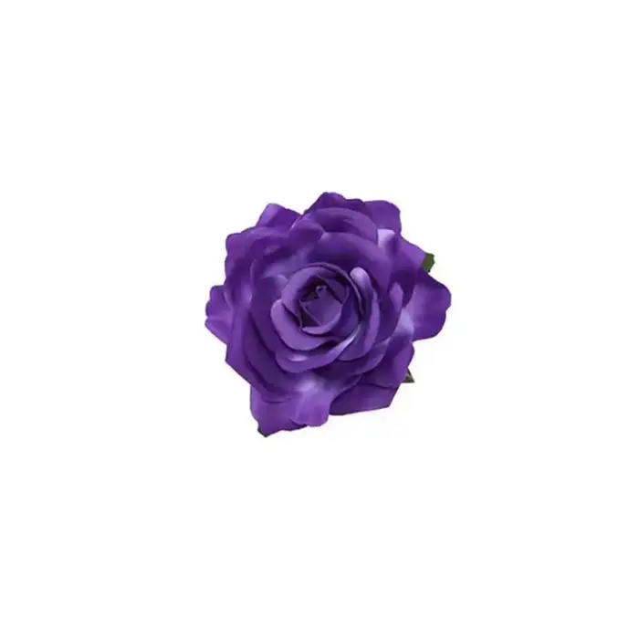 1 pince à cheveux fleurie violette