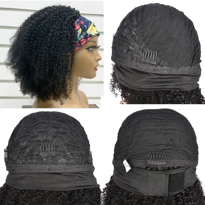 HairUGo-Perruques de cheveux humains bouclés crépus pour femmes