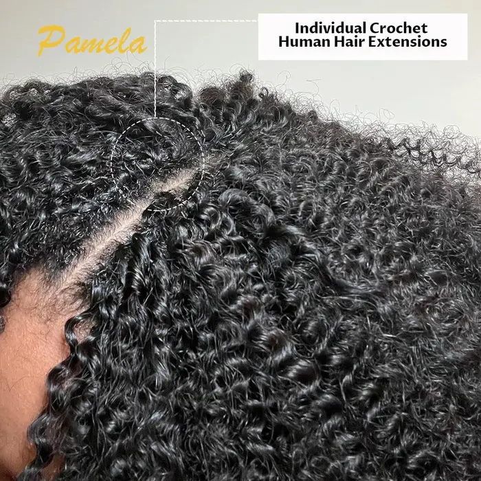 Extensions de cheveux humains au Crochet pré-séparés sans nœuds