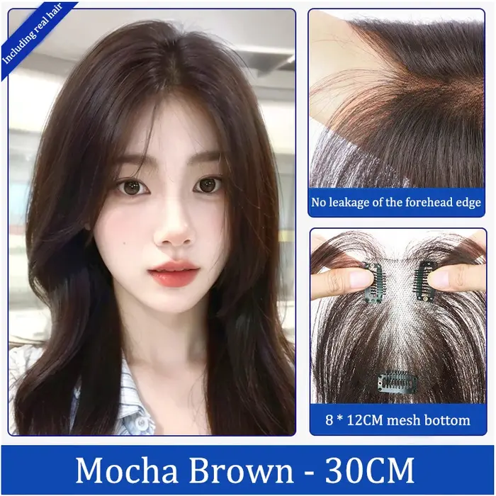 Patchs capillaires pour femmes aux cheveux volumineux sur le dessus de la tête, couverture capillair