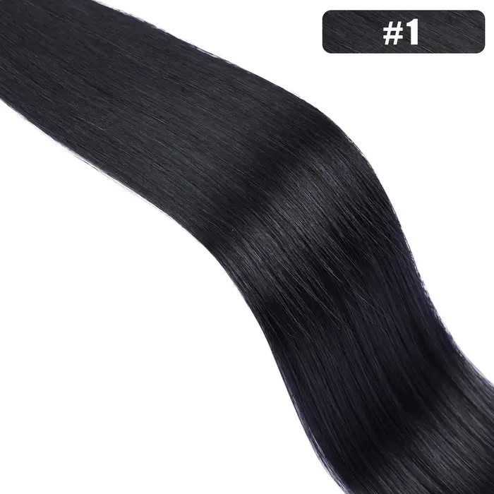 1 g/s 100 brins vrais cheveux humains Nano anneau Extensions de cheveux Machine Remy pré-collé droit