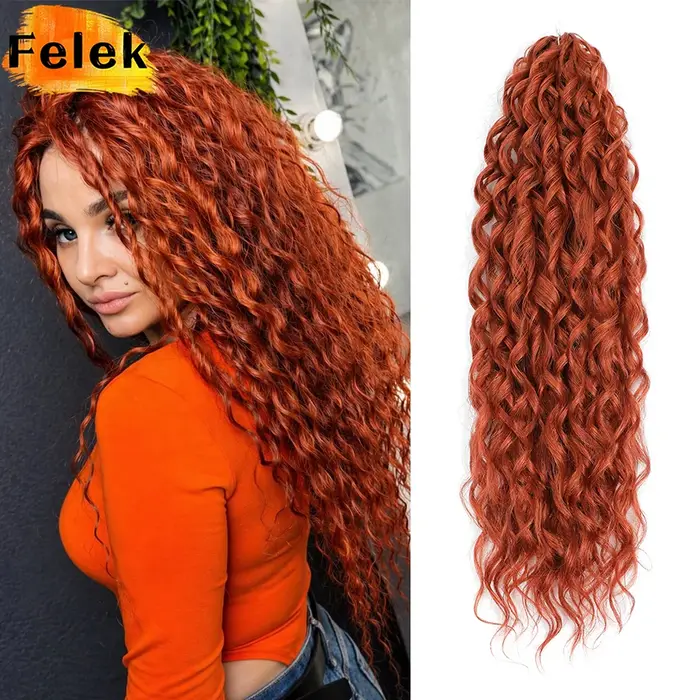 3-5 pièces Jessica Hair Extensions de cheveux synthétiques à tresser