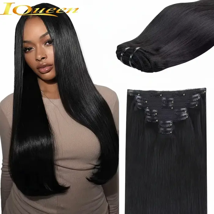 Extensions de cheveux à clipser