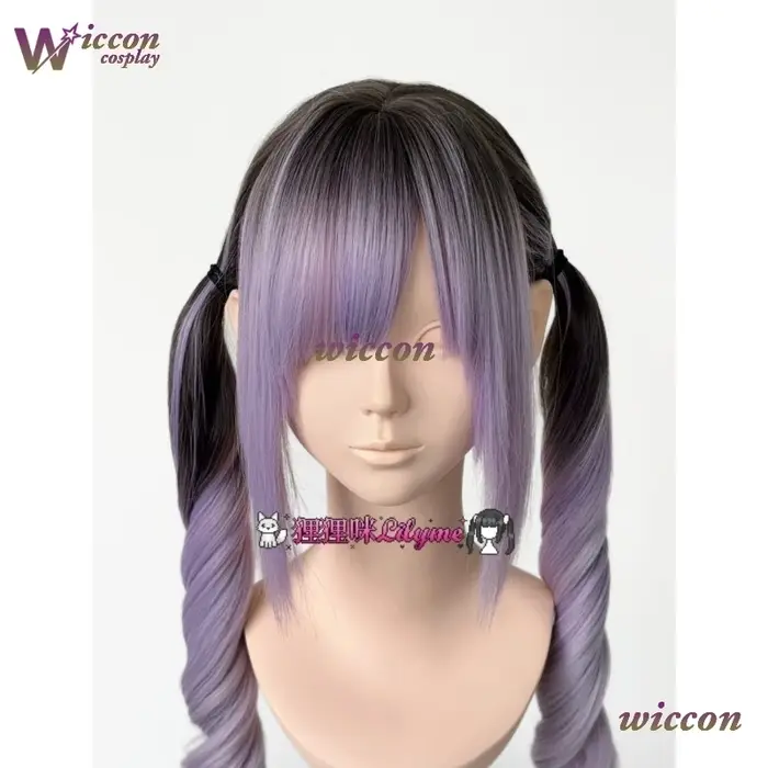 Perruque synthétique de Cosplay Anime Misamisa Jirai Kei pour filles