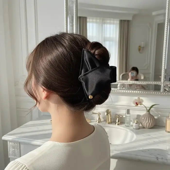 Pinces à cheveux triangulaires style coquillage français pour femme