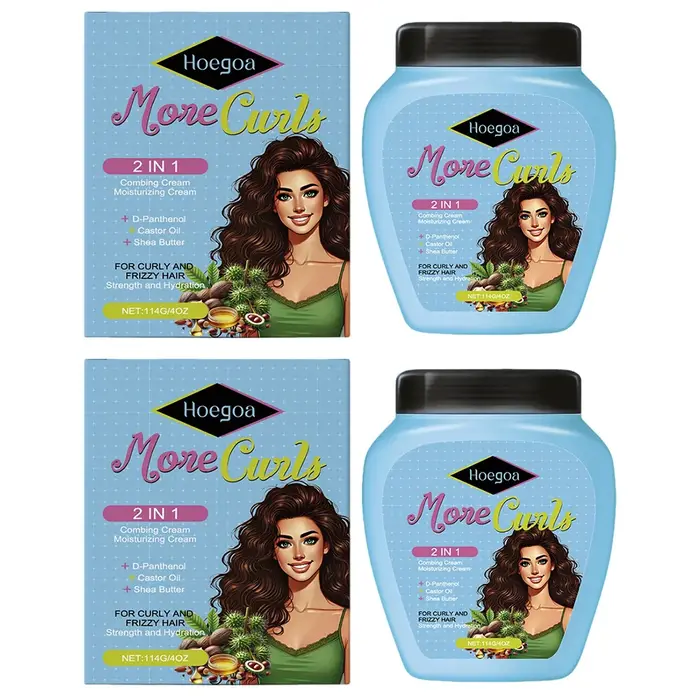 Après-shampooing sans rinçage pour cheveux secs et bouclés