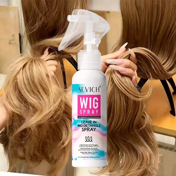 Spray adoucissant pour perruques - Cheveux secs et volumineux