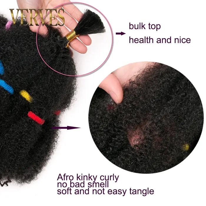 VERVES Crochet cheveux bouclés Extensions synthétiques 12 pouces Ombre tressage