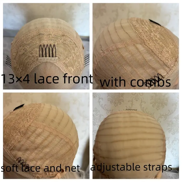 Perruque blonde Bob courte ondulée pour femme