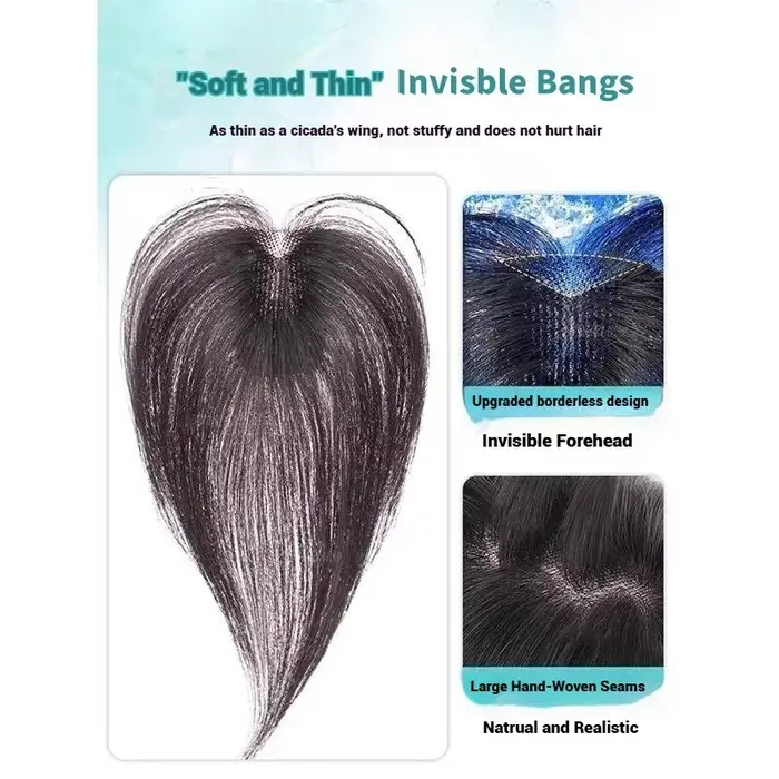 Topper de cheveux humains en pâte magique pour femmes