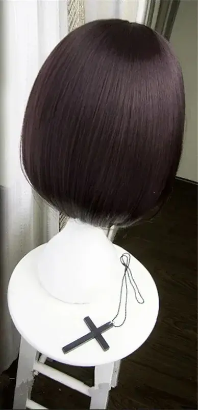 Anime Bungo chiens errants Akiko Yosano court Bob brun résistant à la chaleur Cosplay perruques de c
