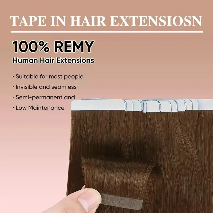 Extensions de cheveux humains bande dans