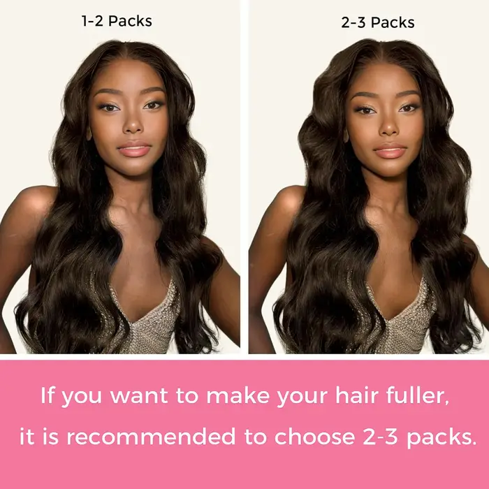 Extensions de cheveux à clipser