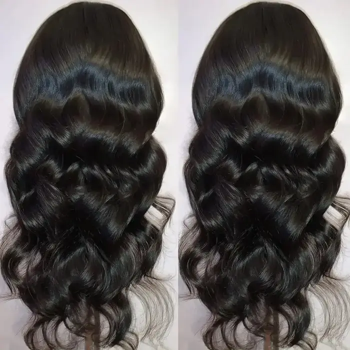 Nouvelles perruques synthétiques Body Wave 13*4 Lace Front