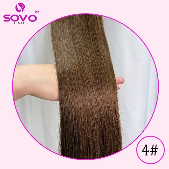 U partie perruques de cheveux humains Remy 180 densité blond cendré ouverture demi