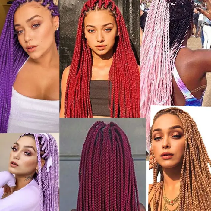 24 pouces bricolage Jumbo tressage cheveux Extensions