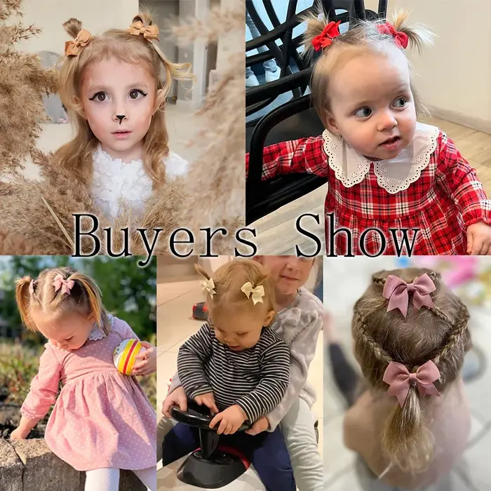 Pinces à cheveux avec nœuds pour enfants