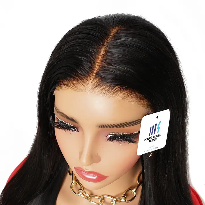 Perruque Lace Front 6*4 avec Nœuds Blanchis