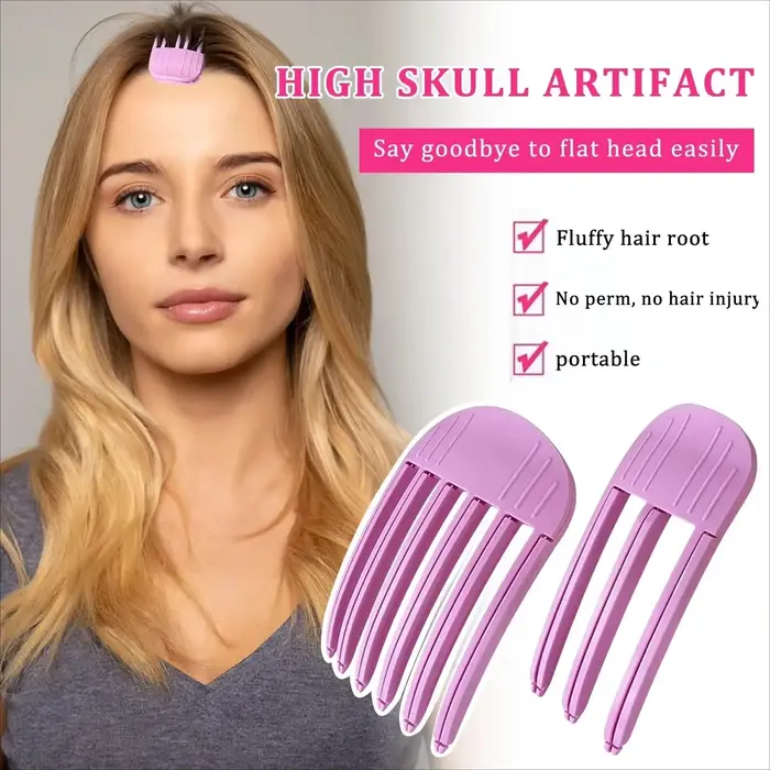 Épingle à cheveux moelleuse frangue à friser Clips racines