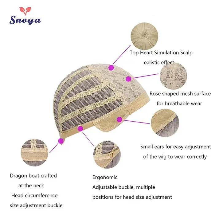Snoya 100 cm synthétique moelleux maïs perm Cosplay perruque rose rouge bleu violet Anime fête longu