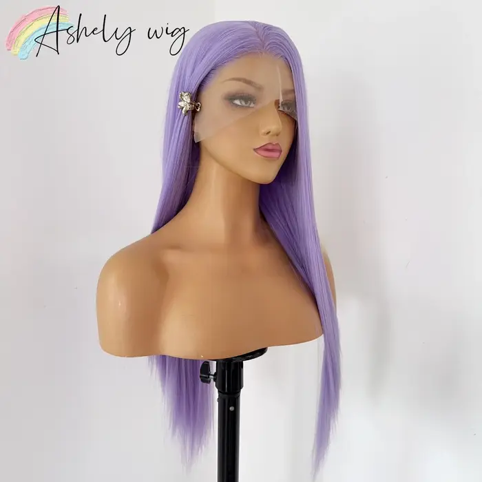 Perruque de Cosplay violette pour femmes