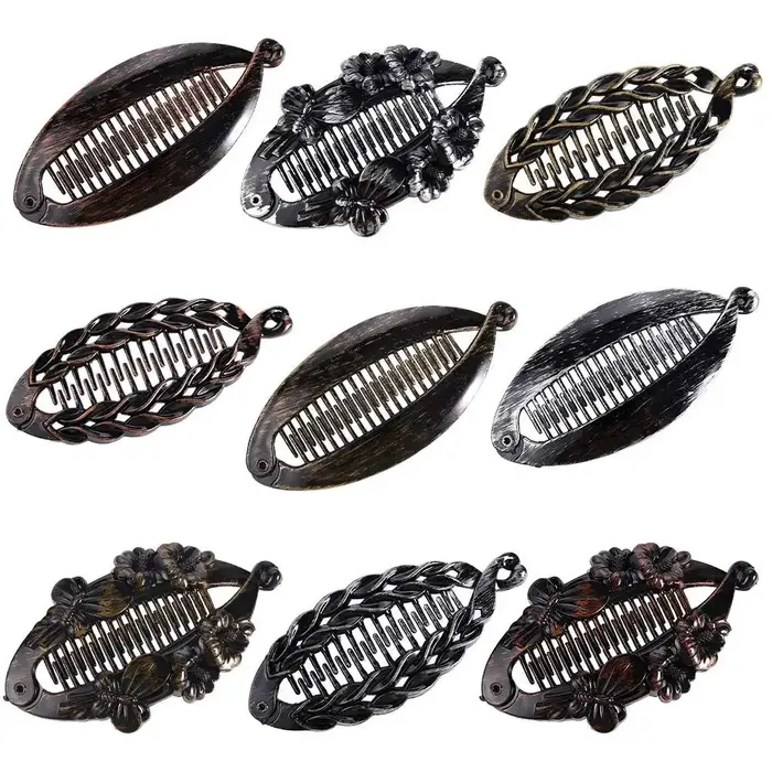 Barrettes à la mode, pinces banane
