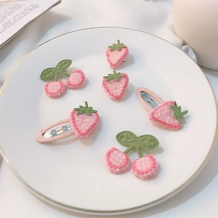 Pinces à cheveux Harvey rose pour enfants
