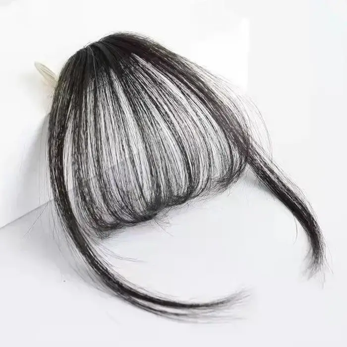 Faux Air frange cheveux Extension à clips cheveux synthétiques fausse frange naturel faux postiche f