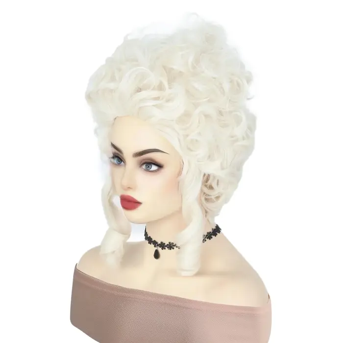 Perruque de Cosplay Bouclée de Marie Antoinette