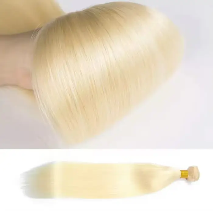 Extensions de Cheveux Humains Blonds Raides Longs de 24, 26, 28, 30 Pouces – Bundles de Cheveux Remy
