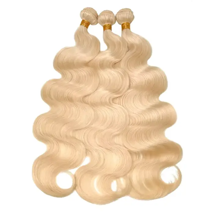 Tissage en lot brésilien 100% naturel Body Wave blond 613