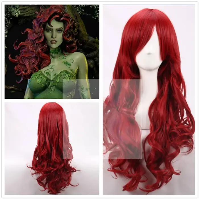 Perruques de Cosplay Anime Poison Ivy 70cm