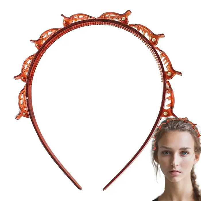 Serre-tête avec pinces intégrées pour coiffure