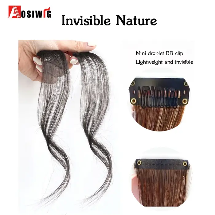 Synthèse Frange Perruque Extensions de Cheveux