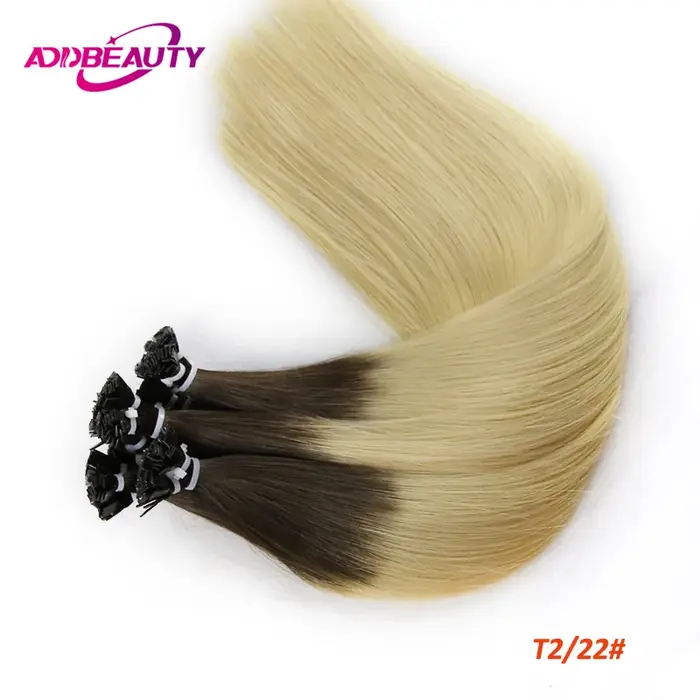 Addbeauty-Extensions de Cheveux Lisses à Pointe Plate