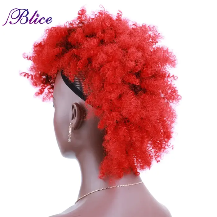 Blice – Extensions de cheveux Mohawk courts et crépus bouclés